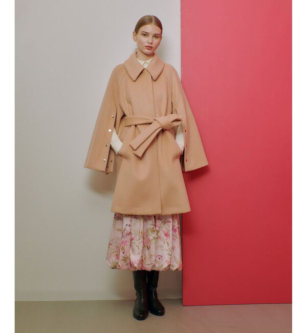 LOULOU WILLOUGHBY「【LOULOU WILLOUGHBY】シャルムビーバーステンカラーコート」|ダッフルコート|