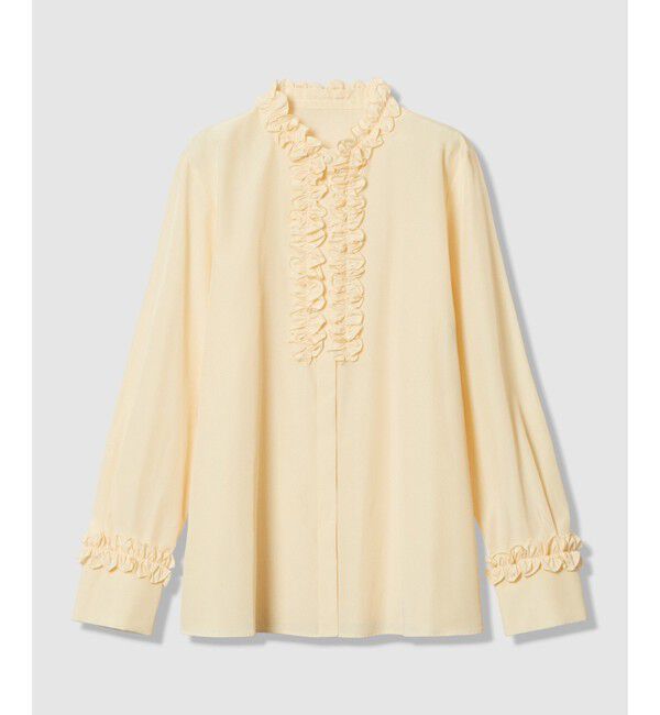 LOULOU WILLOUGHBY「【LOULOU WILLOUGHBY】テクニカルギャザーブラウス」|シャツ・ブラウス|