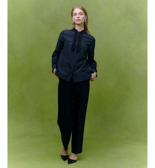 LOULOU WILLOUGHBY「【LOULOU WILLOUGHBY】テクニカルギャザーブラウス」|シャツ・ブラウス|