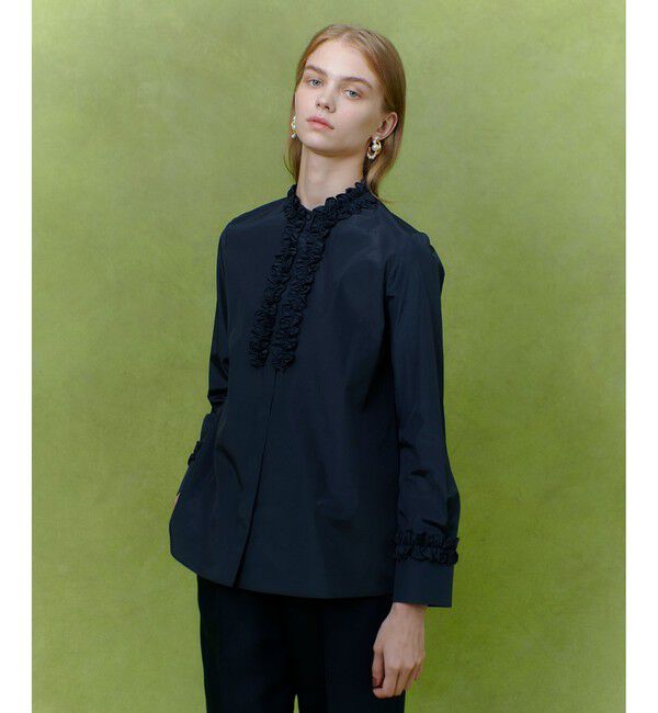 LOULOU WILLOUGHBY「【LOULOU WILLOUGHBY】テクニカルギャザーブラウス」|シャツ・ブラウス|