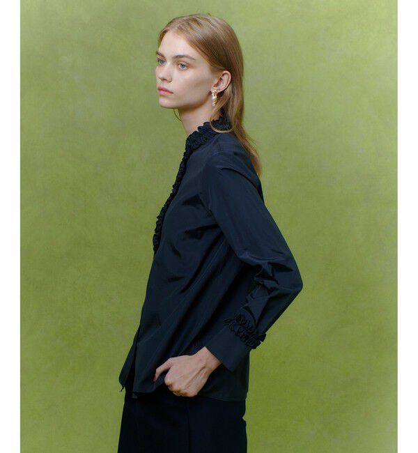 LOULOU WILLOUGHBY「【LOULOU WILLOUGHBY】テクニカルギャザーブラウス」|シャツ・ブラウス|