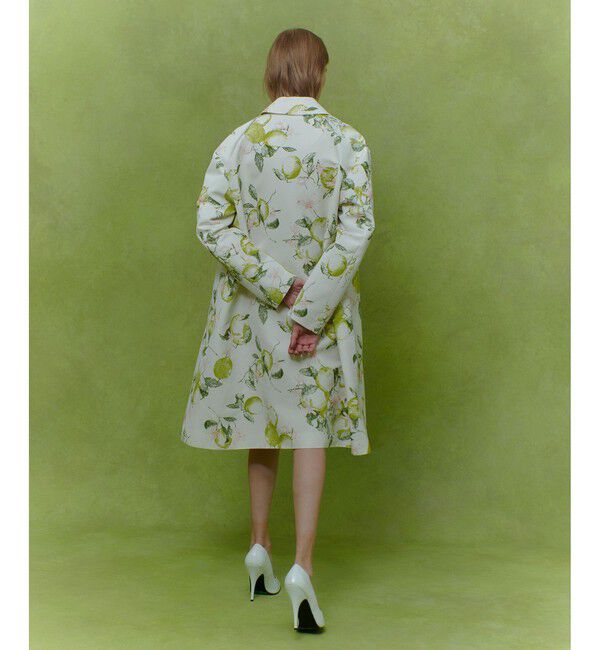 LOULOU WILLOUGHBY「【LOULOU WILLOUGHBY】RATTIレモン柄ステンカラーコート」|ダッフルコート|