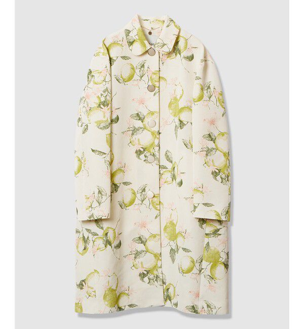 LOULOU WILLOUGHBY「【LOULOU WILLOUGHBY】RATTIレモン柄ステンカラーコート」|ダッフルコート|