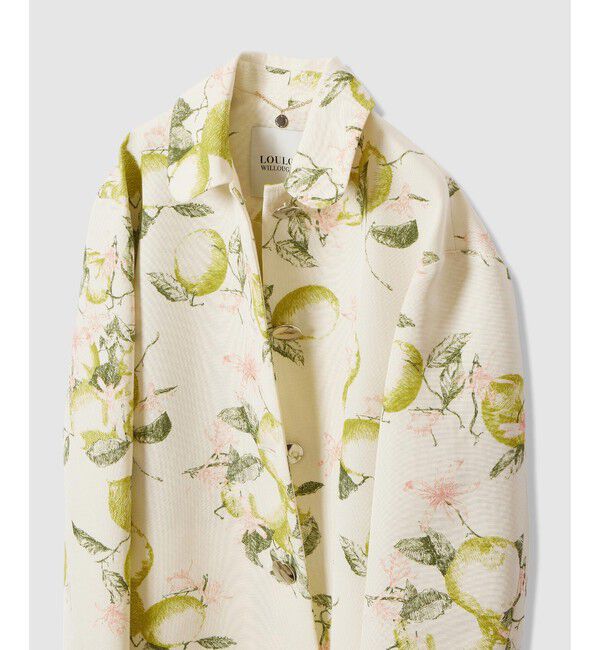 LOULOU WILLOUGHBY「【LOULOU WILLOUGHBY】RATTIレモン柄ステンカラーコート」|ダッフルコート|