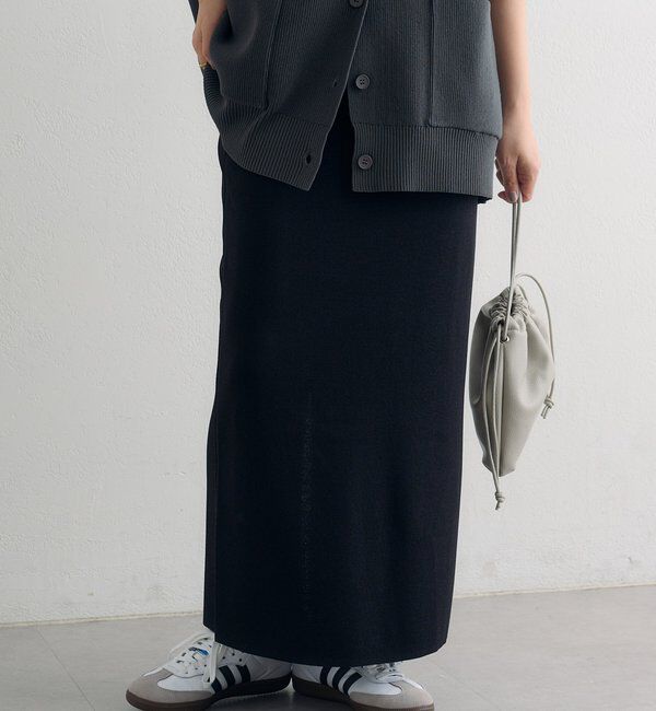  「＼累計1万枚突破！／《-3㎏見え》【Du noir】ナロースカート」|スカート|ブラック