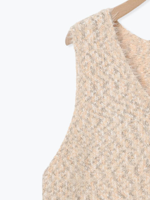 Samansa Mos2「ミックスモールフェザーベスト」|ダウンベスト・ベスト|