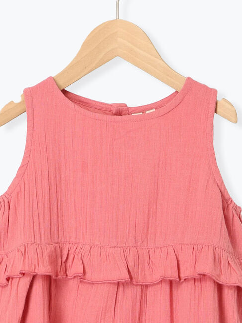 Samansa Mos2 Lagom「フリルティアードノースリワンピース」|ワンピース|