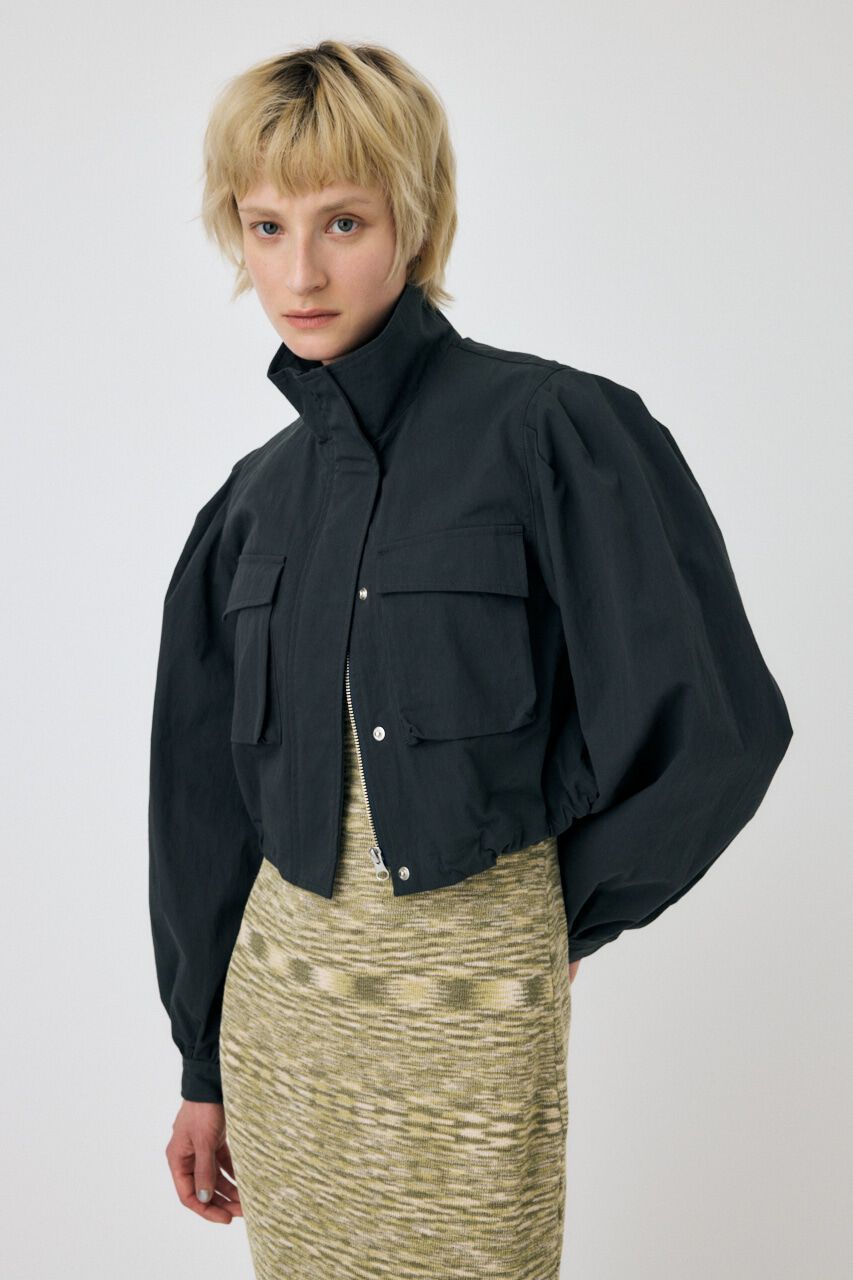 MOUSSY「CROPPED CARGO ジャケット」|その他|L/BLK1