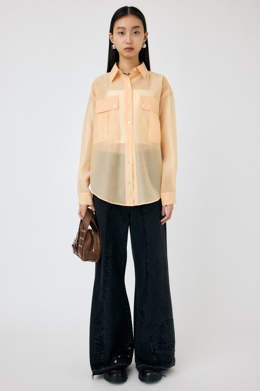 MOUSSY「SHEER CARGOシャツ」|シャツ・ブラウス|