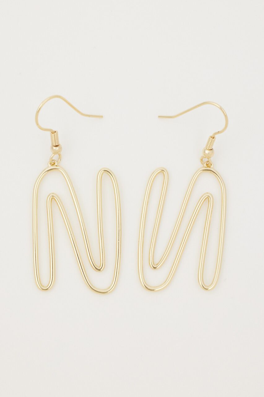 rienda「Nラインピアス」|ピアス|GLD