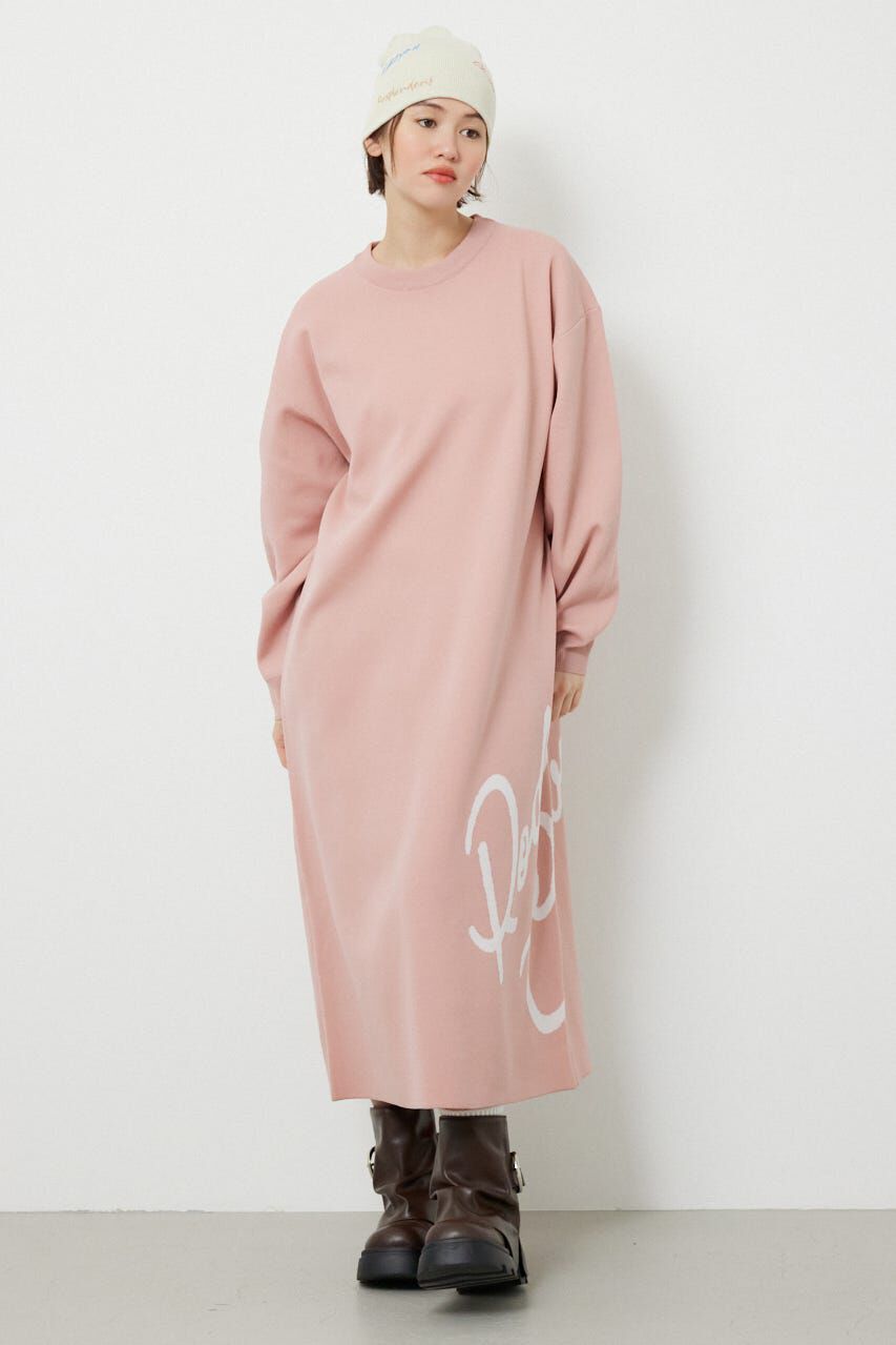 RODEO CROWNS「マキシロゴニットワンピース」|ワンピース|L/PNK1