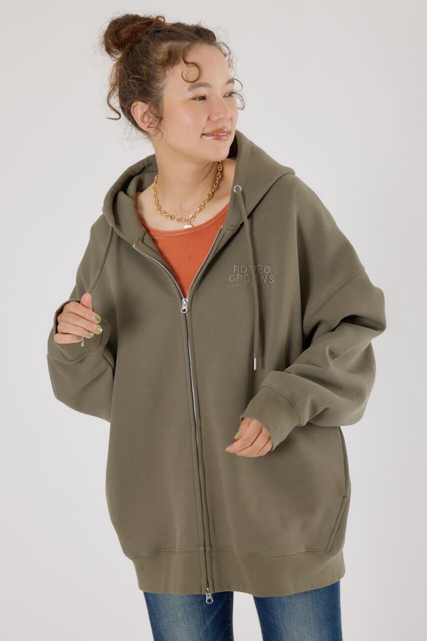 RODEO CROWNS「エンボスBIG ZIPパーカー」|Tシャツ・カットソー|KHA