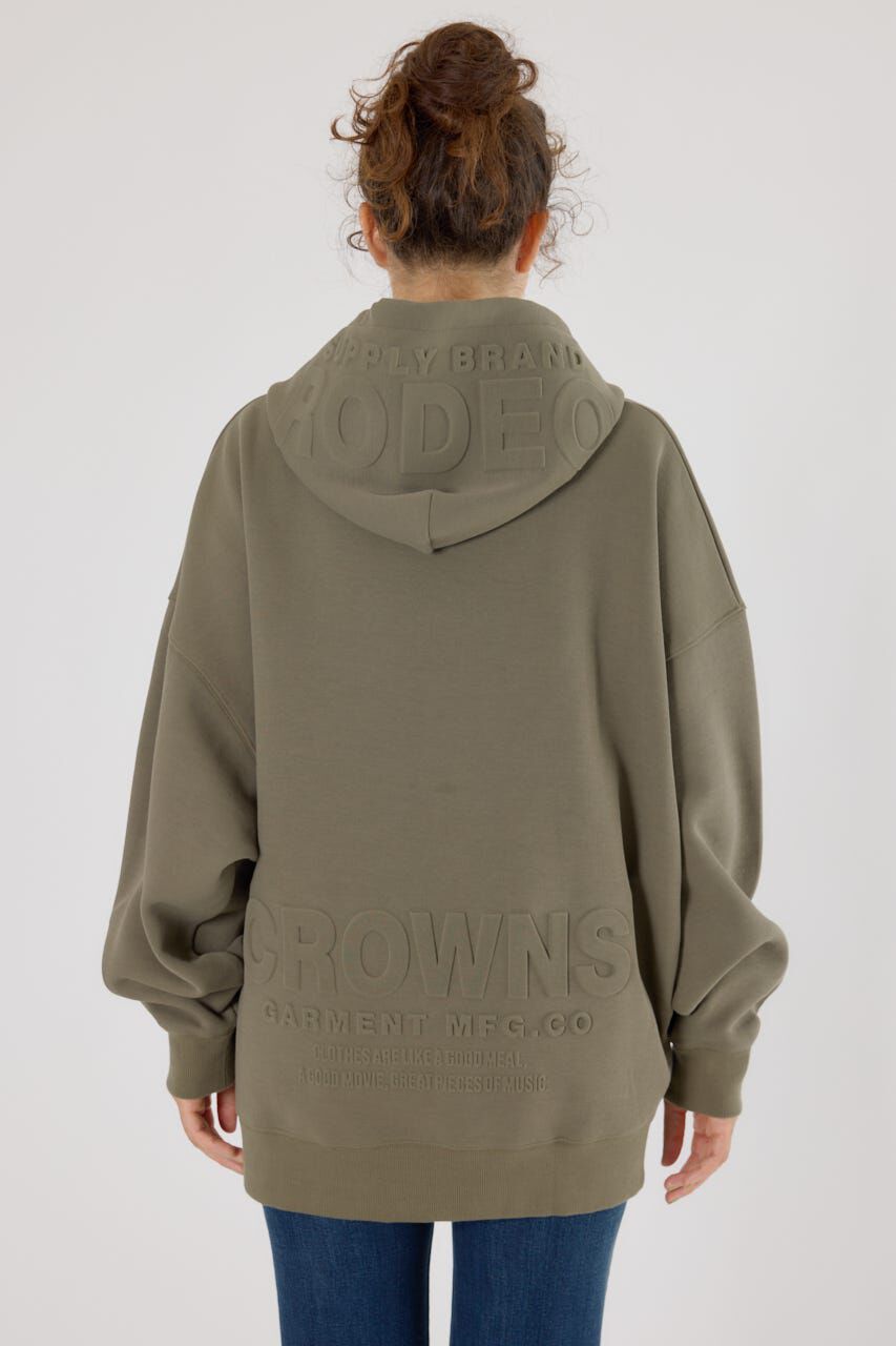 RODEO CROWNS「エンボスBIG ZIPパーカー」|Tシャツ・カットソー|