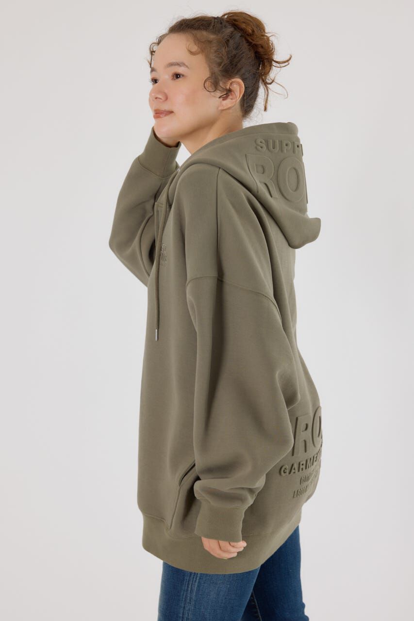 RODEO CROWNS「エンボスBIG ZIPパーカー」|Tシャツ・カットソー|