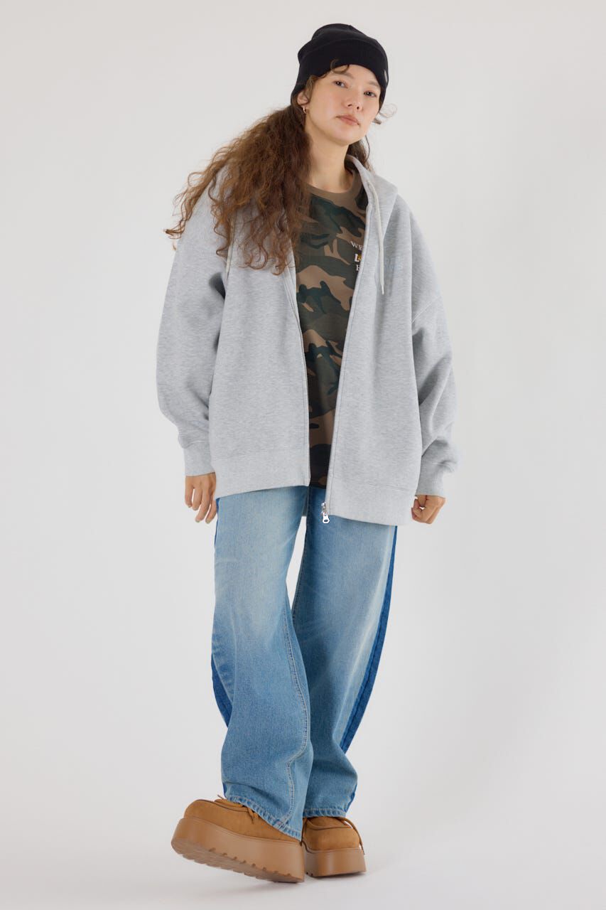 RODEO CROWNS「エンボスBIG ZIPパーカー」|Tシャツ・カットソー|