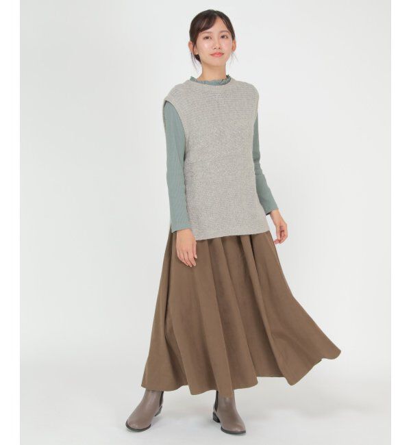 Lbc with Life「ウール混バックシャンベスト」|ニット・セーター|