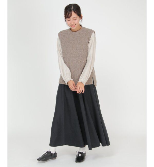 Lbc with Life「ウール混バックシャンベスト」|ニット・セーター|