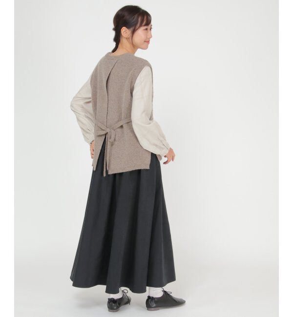 Lbc with Life「ウール混バックシャンベスト」|ニット・セーター|