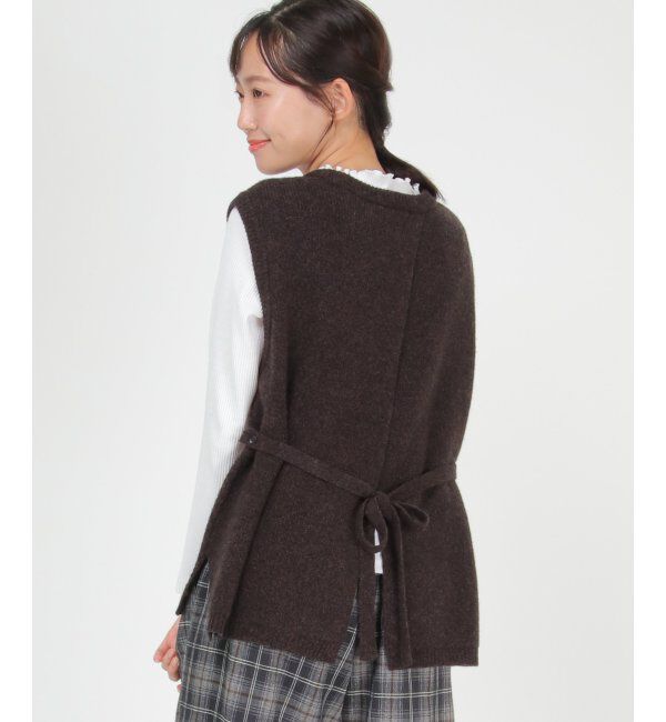 Lbc with Life「ウール混バックシャンベスト」|ニット・セーター|