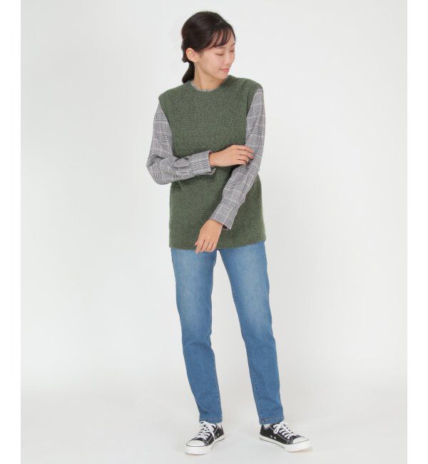 Lbc with Life「ウール混バックシャンベスト」|ニット・セーター|