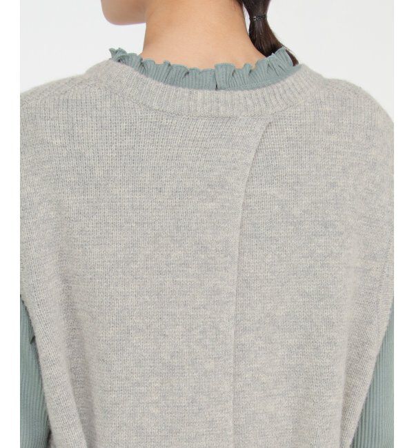 Lbc with Life「ウール混バックシャンベスト」|ニット・セーター|