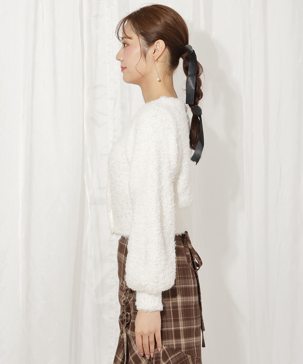 WILLSELECTION「テディヤーンニットカーディガン」|カーディガン|