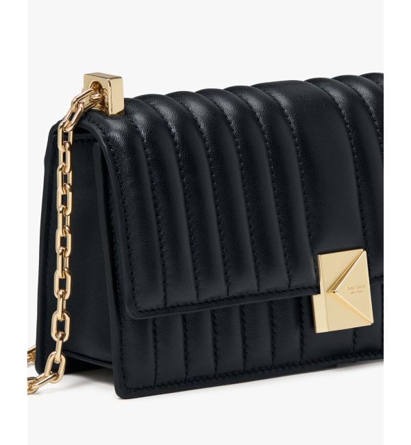 kate spade new york「デコ キルテッド ミニ フラップ チェーン クロスボディ」|ショルダー・メッセンジャー|