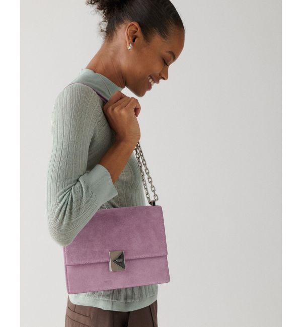 kate spade new york「デコ スエード チェーン ショルダー バッグ」|ショルダー・メッセンジャー|PNTD PANSY