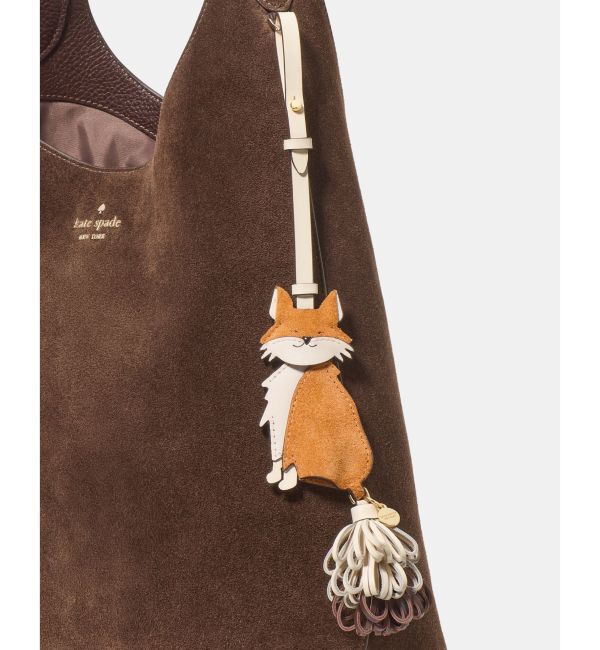 kate spade new york「クリッターズ ジンジャー フォックス バッグ チャーム」|ストラップ|