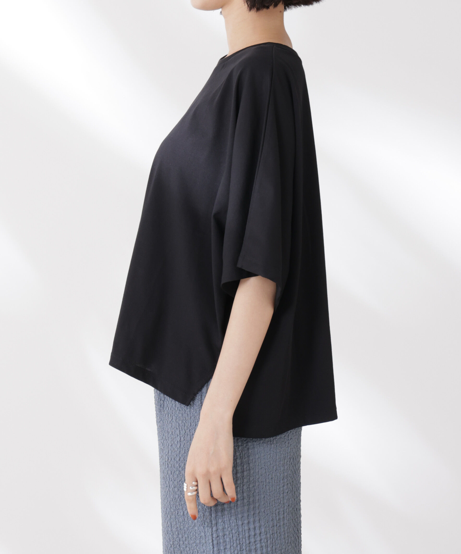 nano･universe「吸水速乾抗菌防臭ドルマンワイドトップス」|Tシャツ・カットソー|