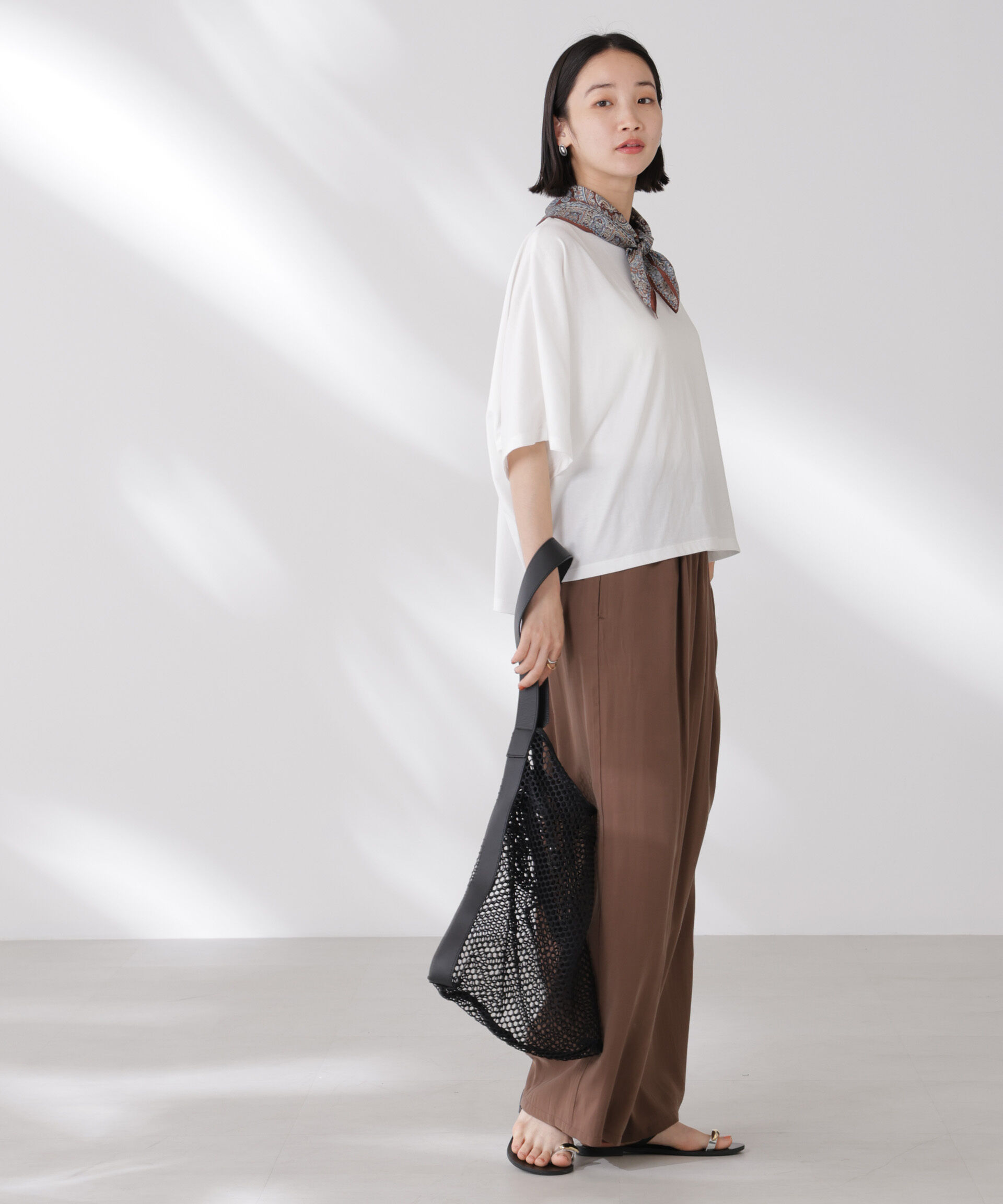 nano･universe「吸水速乾抗菌防臭ドルマンワイドトップス」|Tシャツ・カットソー|