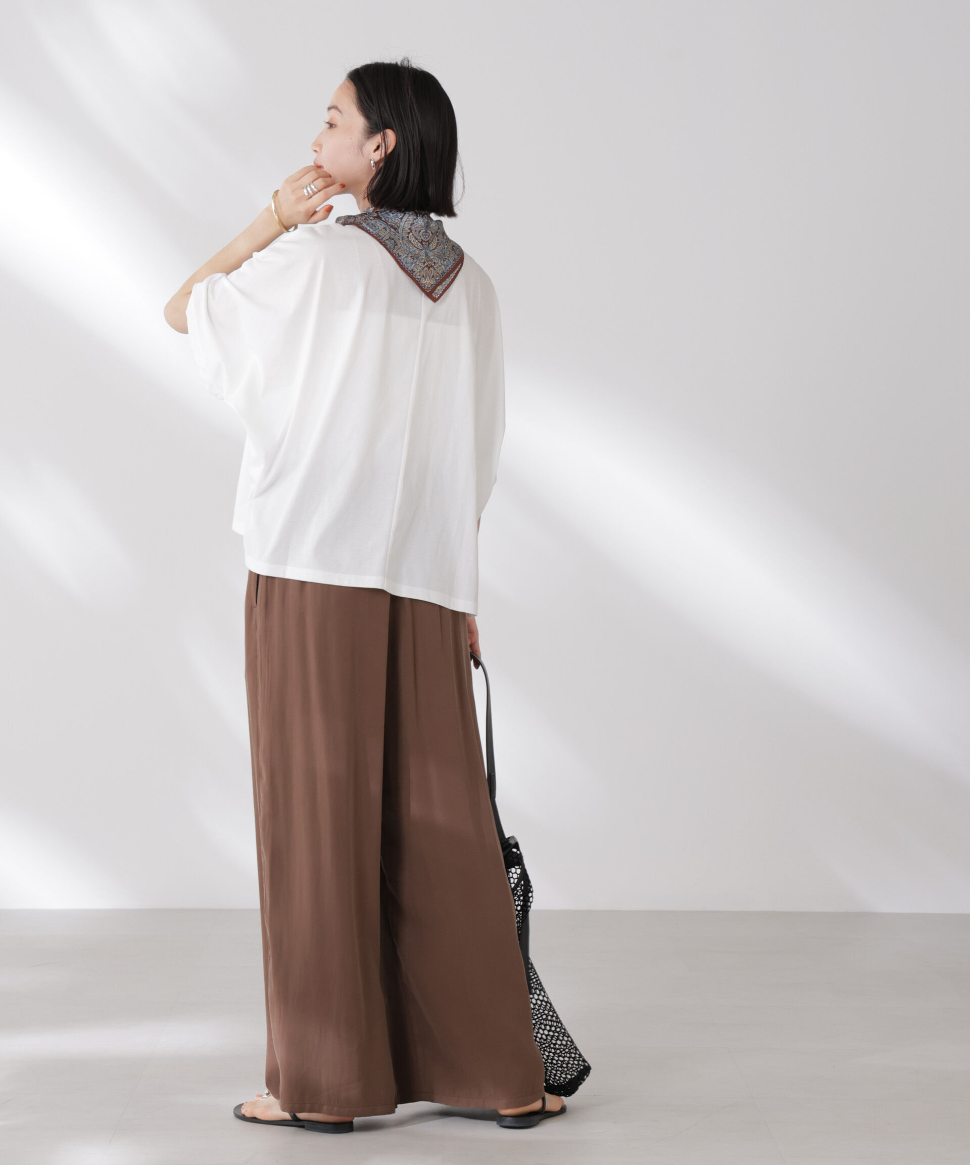 nano･universe「吸水速乾抗菌防臭ドルマンワイドトップス」|Tシャツ・カットソー|