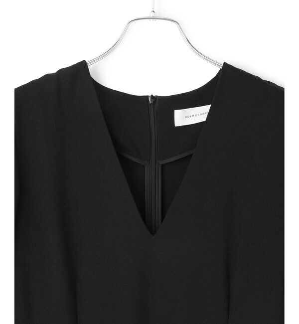 ADAM ET ROPE'「【サステナブル】スリットスリーブワンピース」|ワンピース|