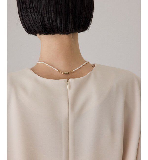 ADAM ET ROPE'「【サステナブル】スリットスリーブワンピース」|ワンピース|