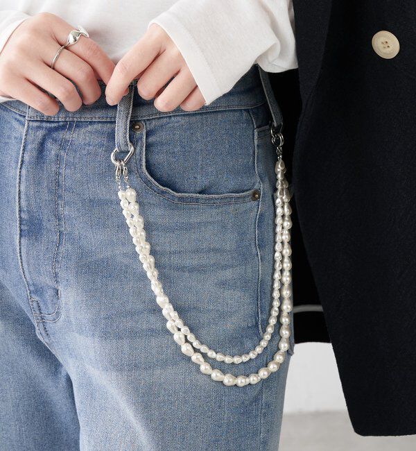  「【PAPILLONNER/パピヨネ】2WAYパールチェーン/セレモニー」|リング|シルバー