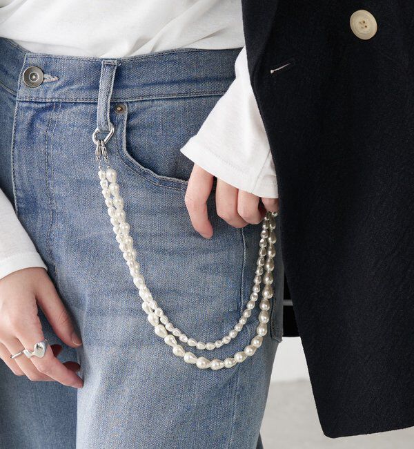  「【PAPILLONNER/パピヨネ】2WAYパールチェーン/セレモニー」|リング|