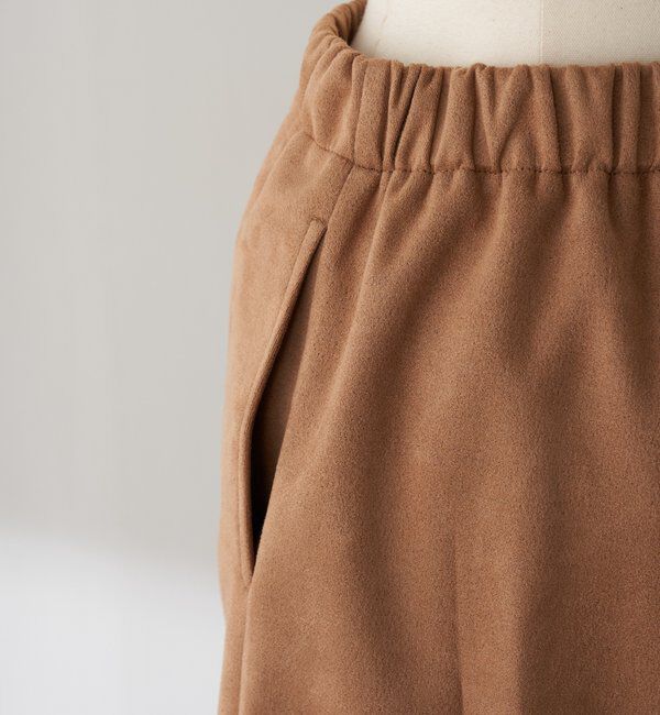  「Q.anos スエードハーフパンツ」|デニム|