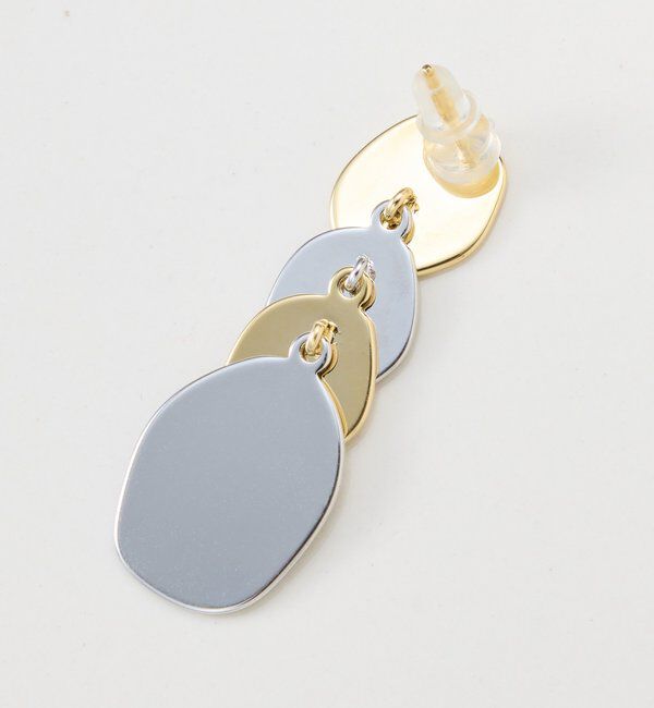  「	【PAPILLONNER/パピヨネ】オーバルコンビピアス」|リング|