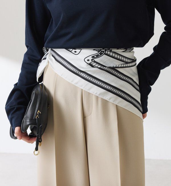  「【PAPILLONNER/パピヨネ】チェーン&ホースシュー柄スカーフ」|マフラー|