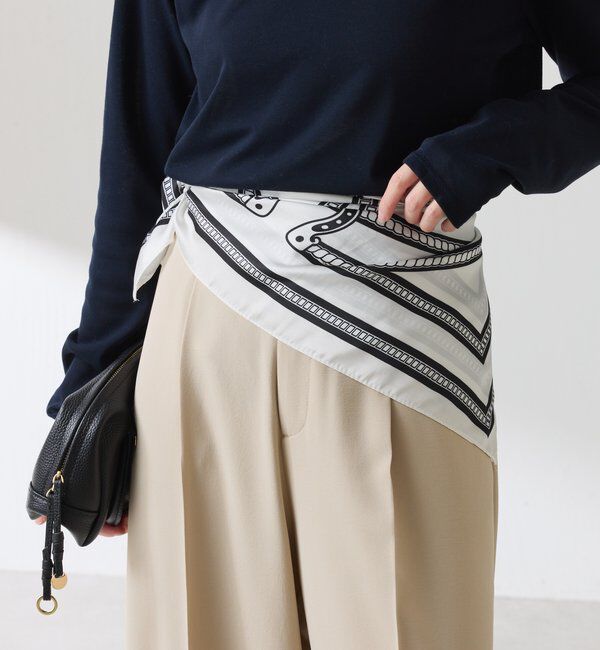  「【PAPILLONNER/パピヨネ】チェーン&ホースシュー柄スカーフ」|マフラー|