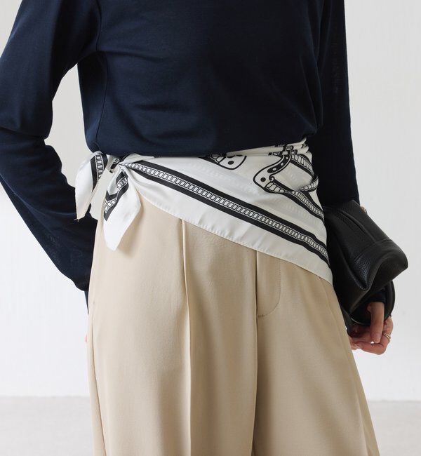  「【PAPILLONNER/パピヨネ】チェーン&ホースシュー柄スカーフ」|マフラー|