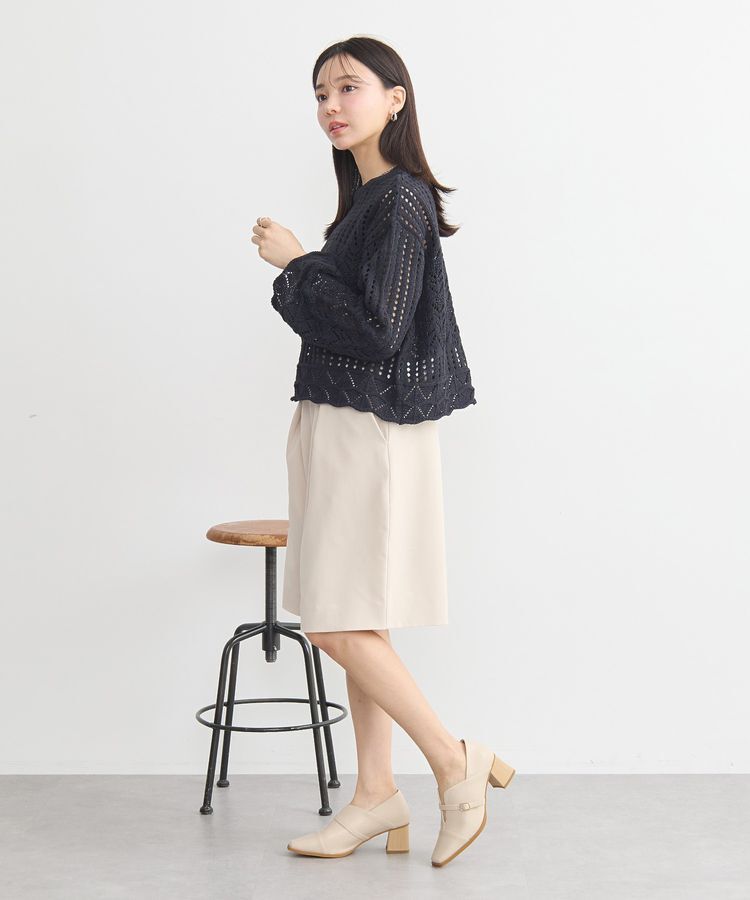 earth music&ecology「スカシニットプルオーバー」|ニット・セーター|