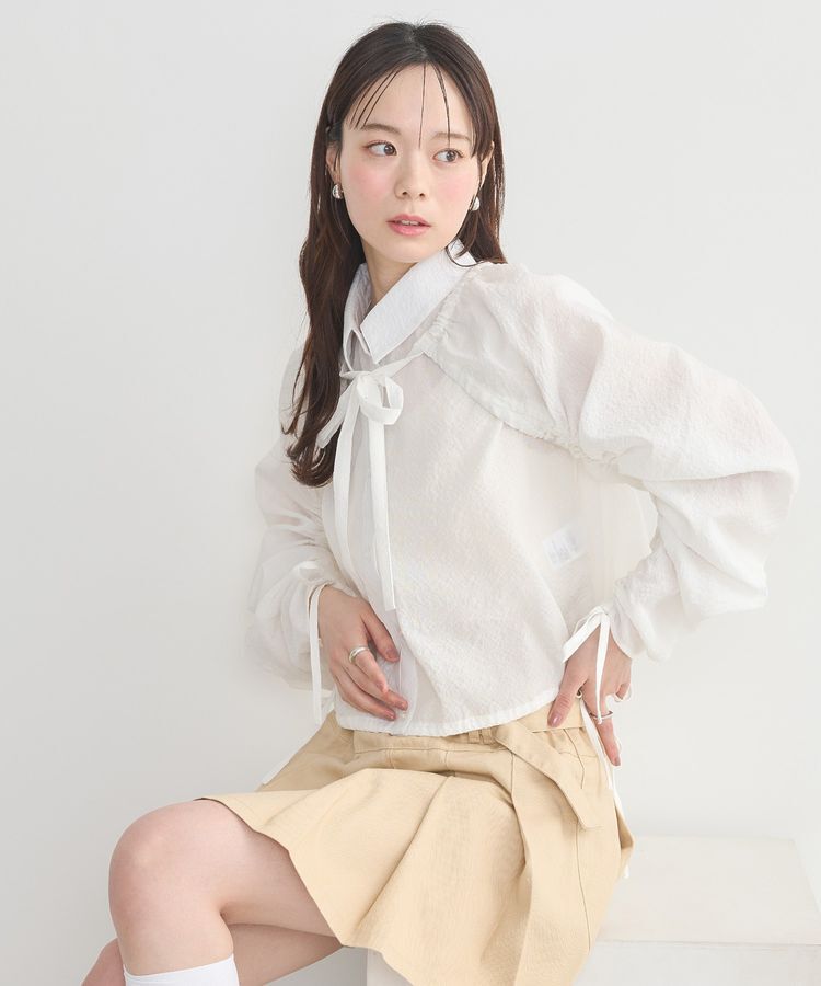 earth music&ecology「ボレロスリーブレイヤードシャツ」|シャツ・ブラウス|