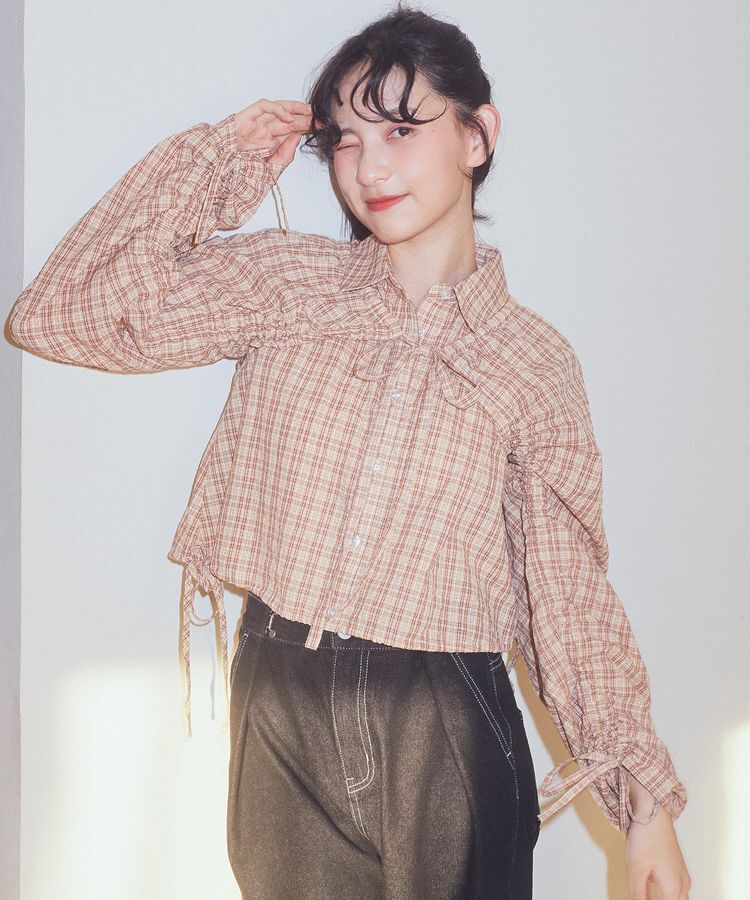 earth music&ecology「ボレロスリーブレイヤードシャツ」|シャツ・ブラウス|