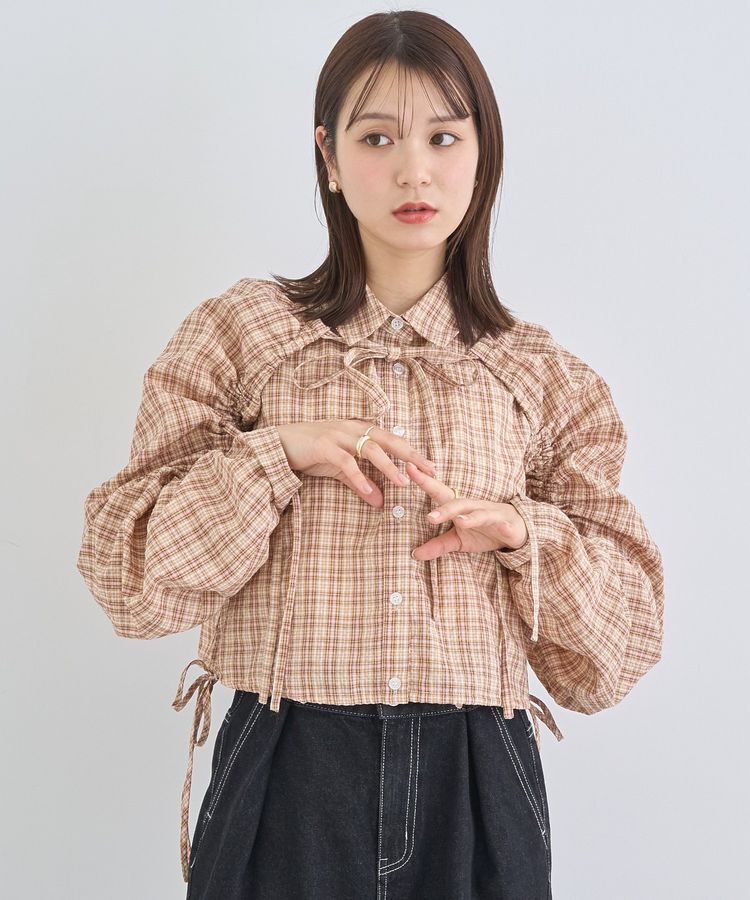 earth music&ecology「ボレロスリーブレイヤードシャツ」|シャツ・ブラウス|