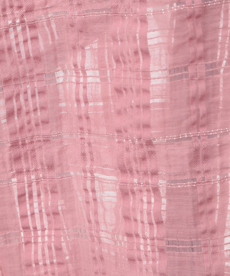 earth music&ecology「シアーチェックパフスリーブブラウス」|シャツ・ブラウス|