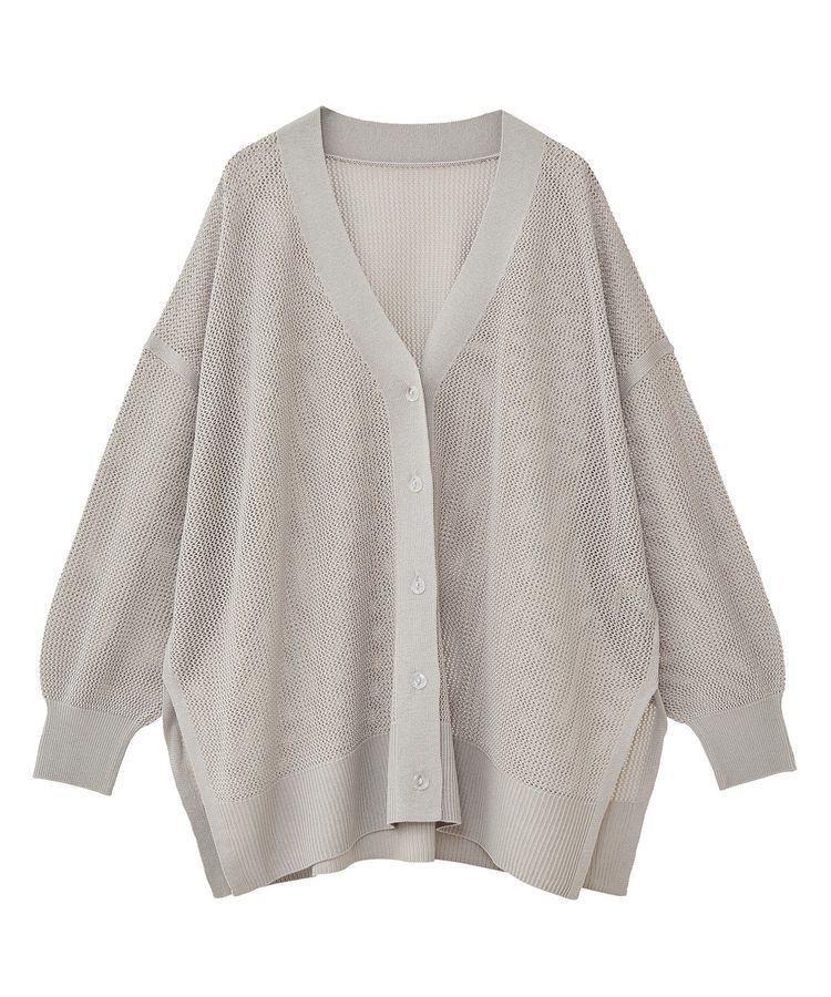 earth music&ecology「メッシュルーズカーディガン」|カーディガン|