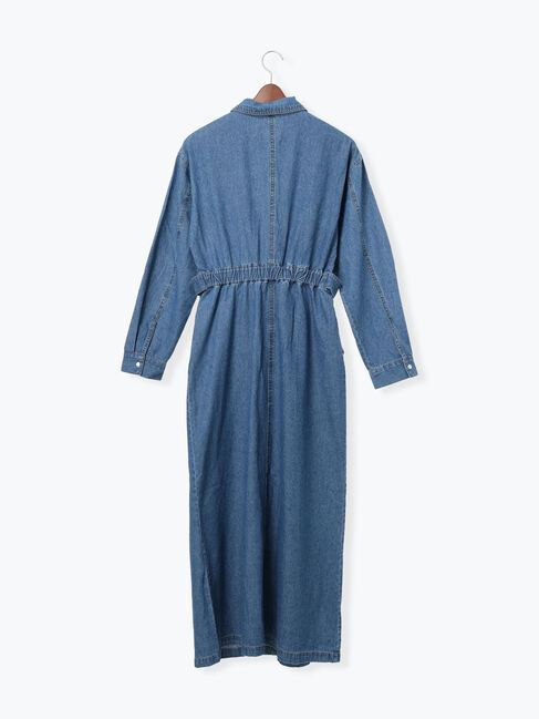 Te chichi「ウエストマークデニムシャツワンピース」|ワンピース|