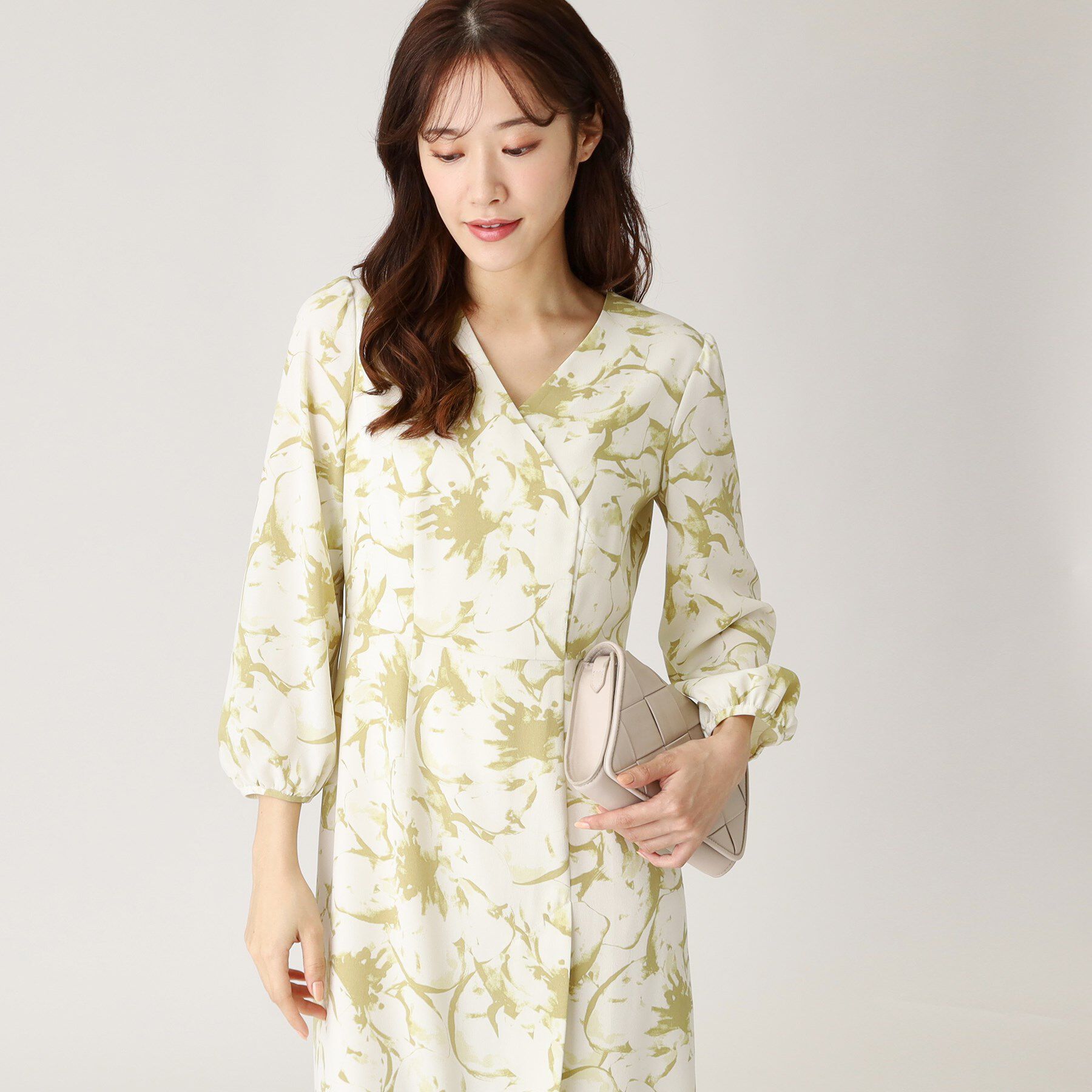 COUP DE CHANCE「【洗える／日本製】オリジナルプリントのワンピース」|ワンピース|ミントグリーン(12