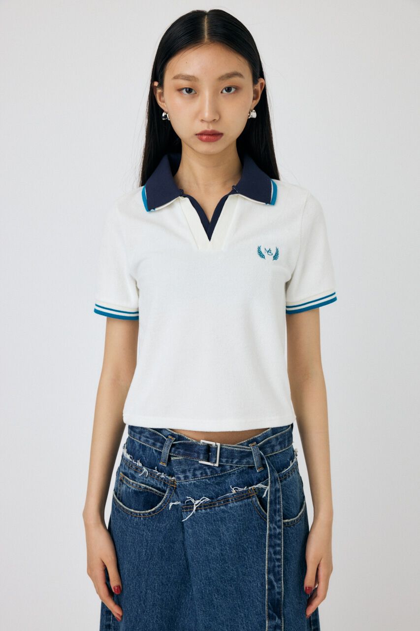 MOUSSY「DOUBLE COLLAR PILE SKIPPER Tシャツ」|Tシャツ・カットソー|